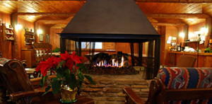 Cozy up in front of a roaring fire