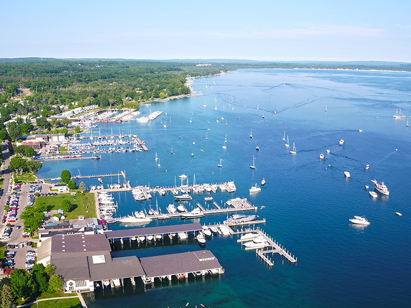 Harbor Springs Aerial in the Petoskey Area of northern Michigan