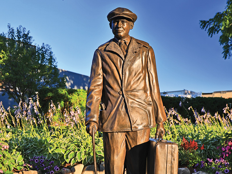 Ernest Hemingway statue in the Petoskey Area