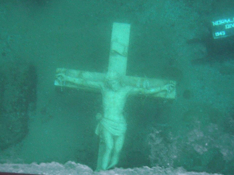 Underwater Crucifix Little Traverse Bay Petoskey MI