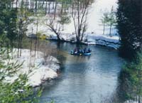 Big Bear Adventures offers winter rafting