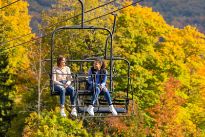 Fall chairlift rides
