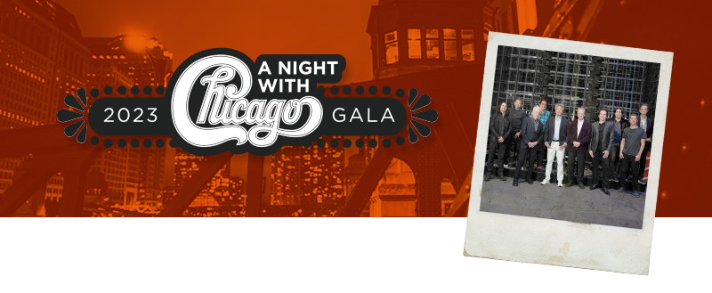 Chicago performer logo center gala and image of the performers