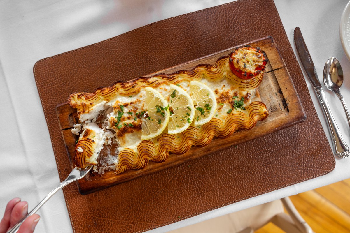 planked whitefish at 1911 restaurant