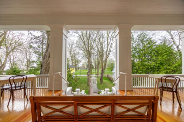 Terrace Inn Porch View looking over Bay View from the porch at the Terrace Inn