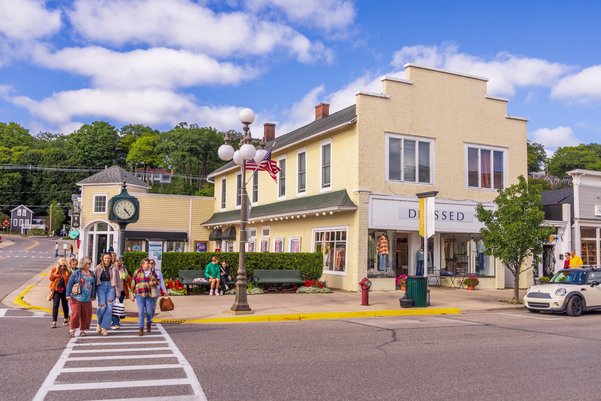 Dressed Boutique on the corner of E Main and State Streets