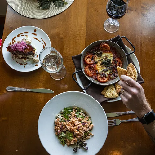 Event Services CTA Some plates of food at a restaurant