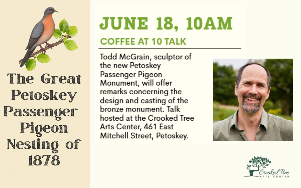 Coffee @ 10 Talk with Artist Todd McGrain – The Great Petoskey Passenger Pigeon Nesting of 1878