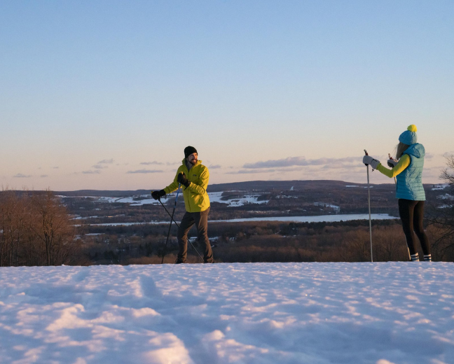 cross country skiing at Offield Viewlands