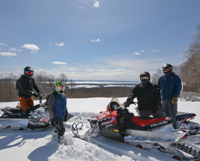 snowmobiling at Avalanche Preserve