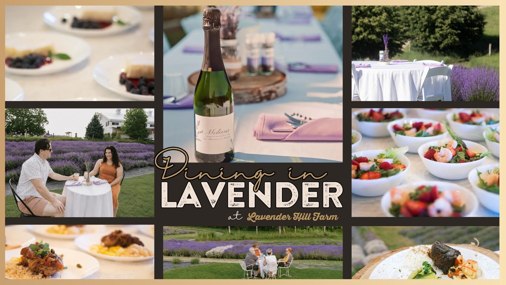 Dining in Lavender at Lavender Hill Farm