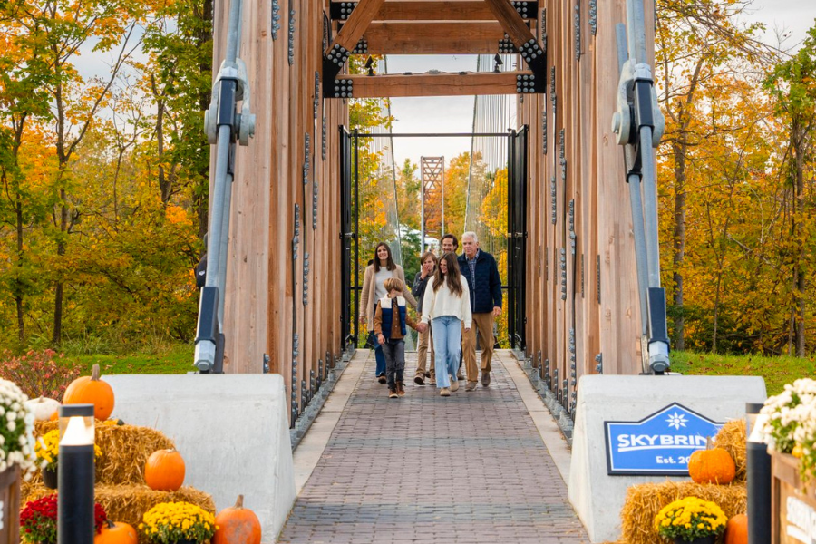 Fall Welcome Image 2026 Avalanche Mountain Preserve overlook in Boyne City